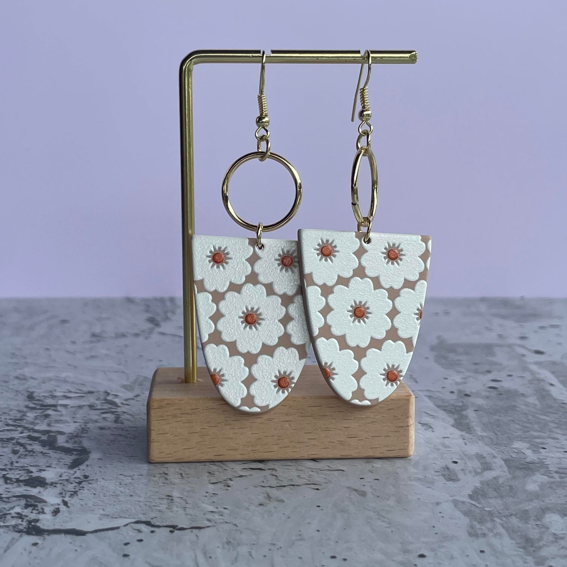 Milly Floral Earrings-Earrings-Southern Jewewellery Co.-Southern Goods Co.