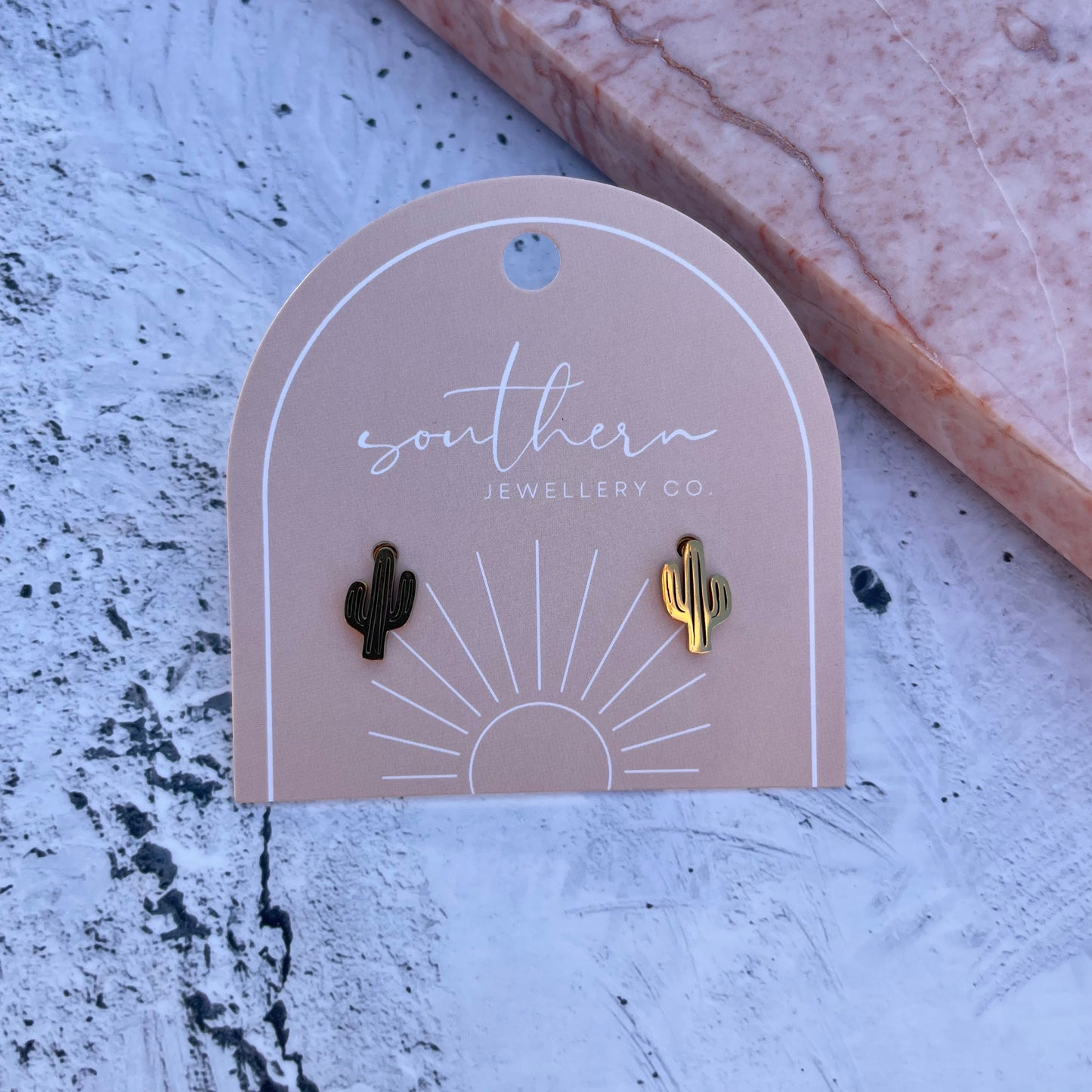 Minis - Cactus Gold-Studs-Southern Jewewellery Co.-Southern Goods Co.