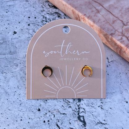 Minis - Moon Gold-Studs-Southern Jewewellery Co.-Southern Goods Co.