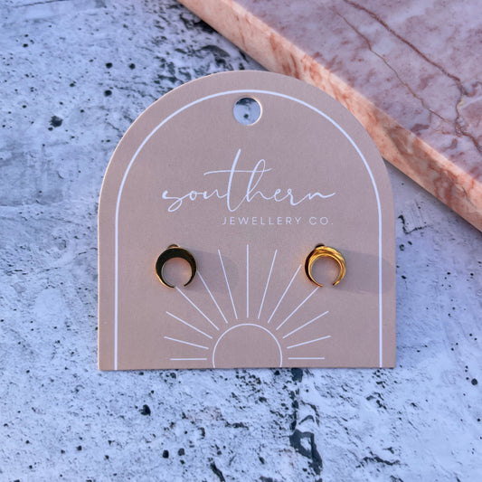 Minis - Moon Gold-Studs-Southern Jewewellery Co.-Southern Goods Co.