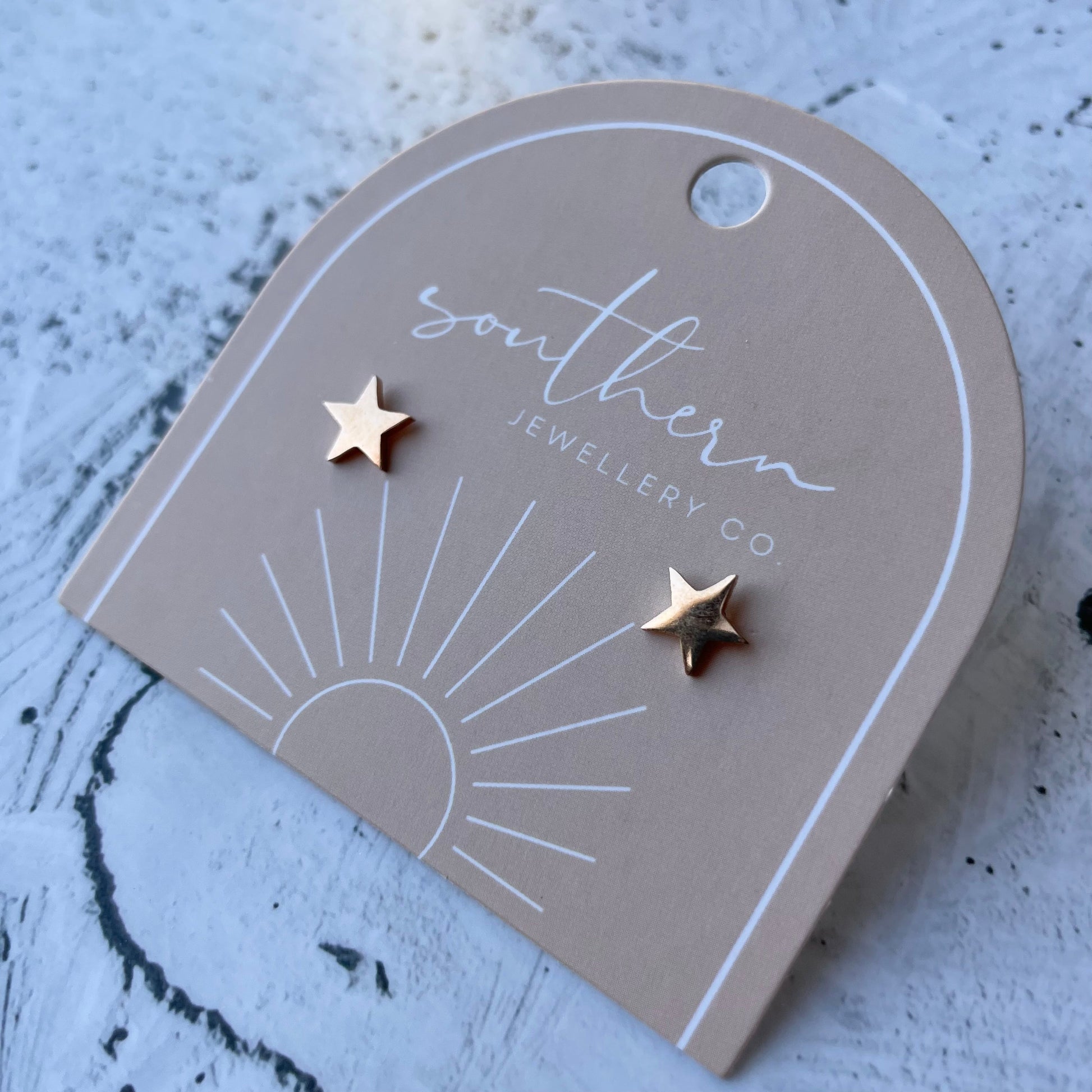 Minis - Star Rose Gold-Studs-Southern Jewewellery Co.-Southern Goods Co.