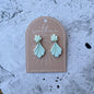 Mint Seashell Earrings-Earrings-Southern Jewewellery Co.-Southern Goods Co.