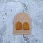 Mustard Arch Earrings-Earrings-Southern Jewewellery Co.-Southern Goods Co.