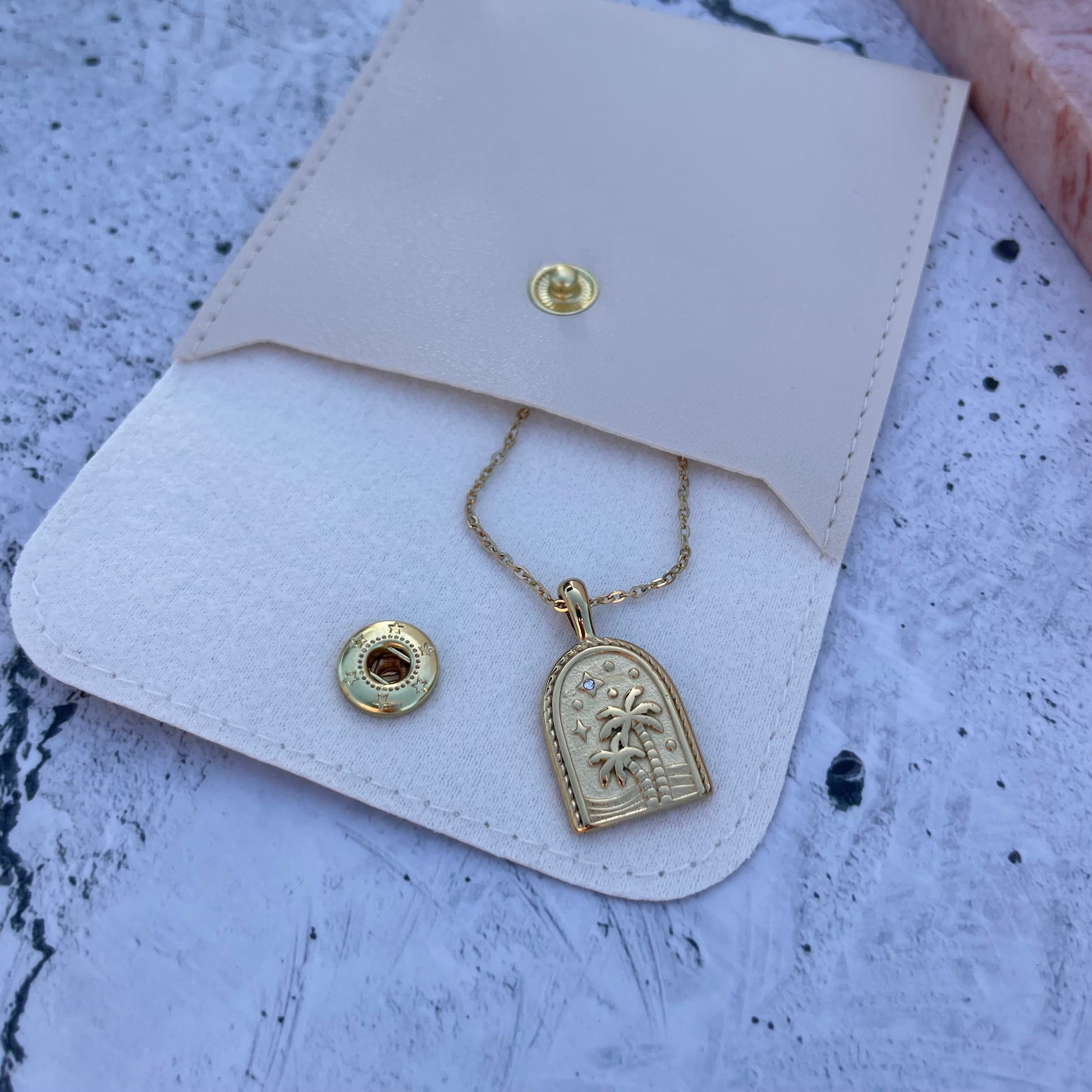 Palm Paradise Necklace-Necklace-Southern Jewewellery Co.-Southern Goods Co.