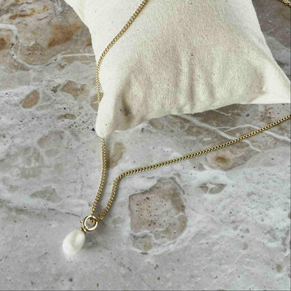 Pearl Clip Necklace-Necklace-Southern Jewewellery Co.-Southern Goods Co.