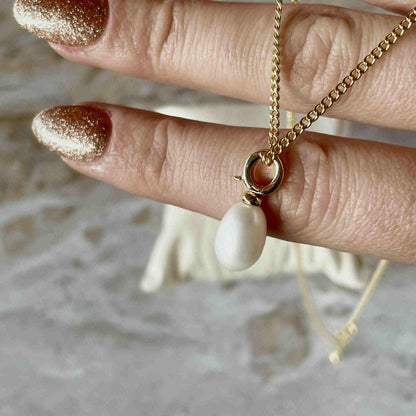 Pearl Clip Necklace-Necklace-Southern Jewewellery Co.-Southern Goods Co.