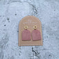 Pink Arch Earrings-Earrings-Southern Jewewellery Co.-Southern Goods Co.