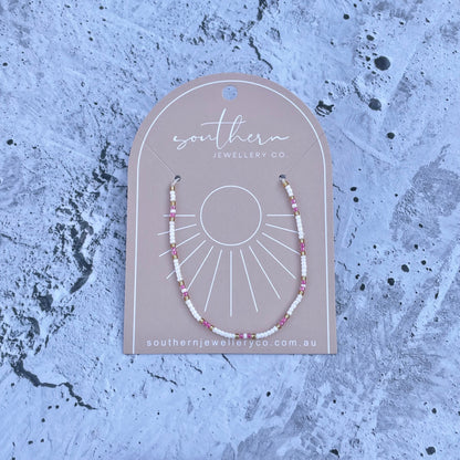 Pink Beaded Bracelet-Bracelet-Southern Jewewellery Co.-Southern Goods Co.