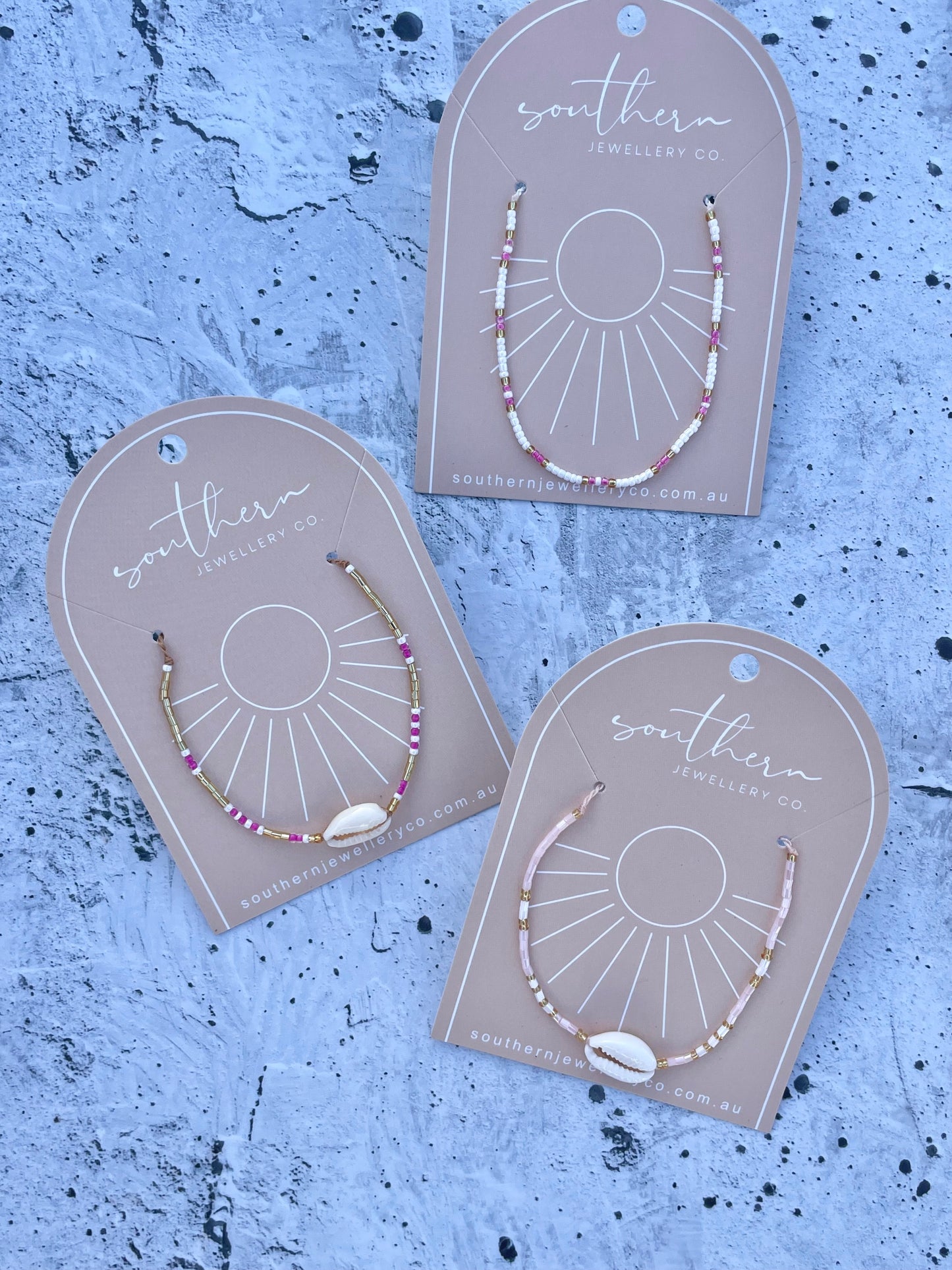 Pink Beaded Bracelet-Bracelet-Southern Jewewellery Co.-Southern Goods Co.