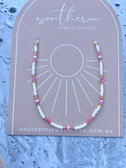 Pink Beaded Bracelet-Bracelet-Southern Jewewellery Co.-Southern Goods Co.