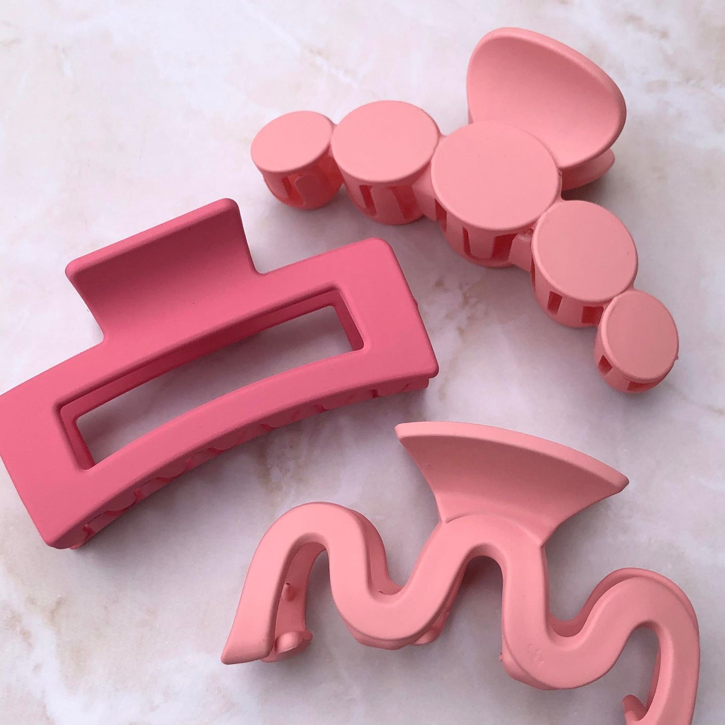 Rectangle Claw - Barbie Pink-Hair Claw-Southern Jewewellery Co.-Southern Goods Co.