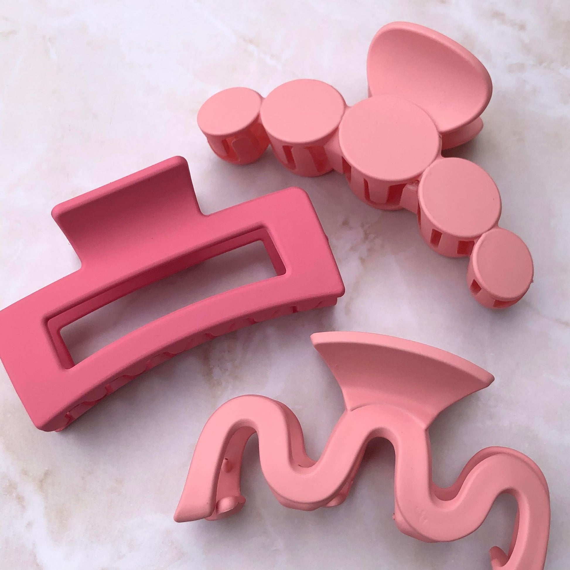 Rectangle Claw - Barbie Pink-Hair Claw-Southern Jewewellery Co.-Southern Goods Co.
