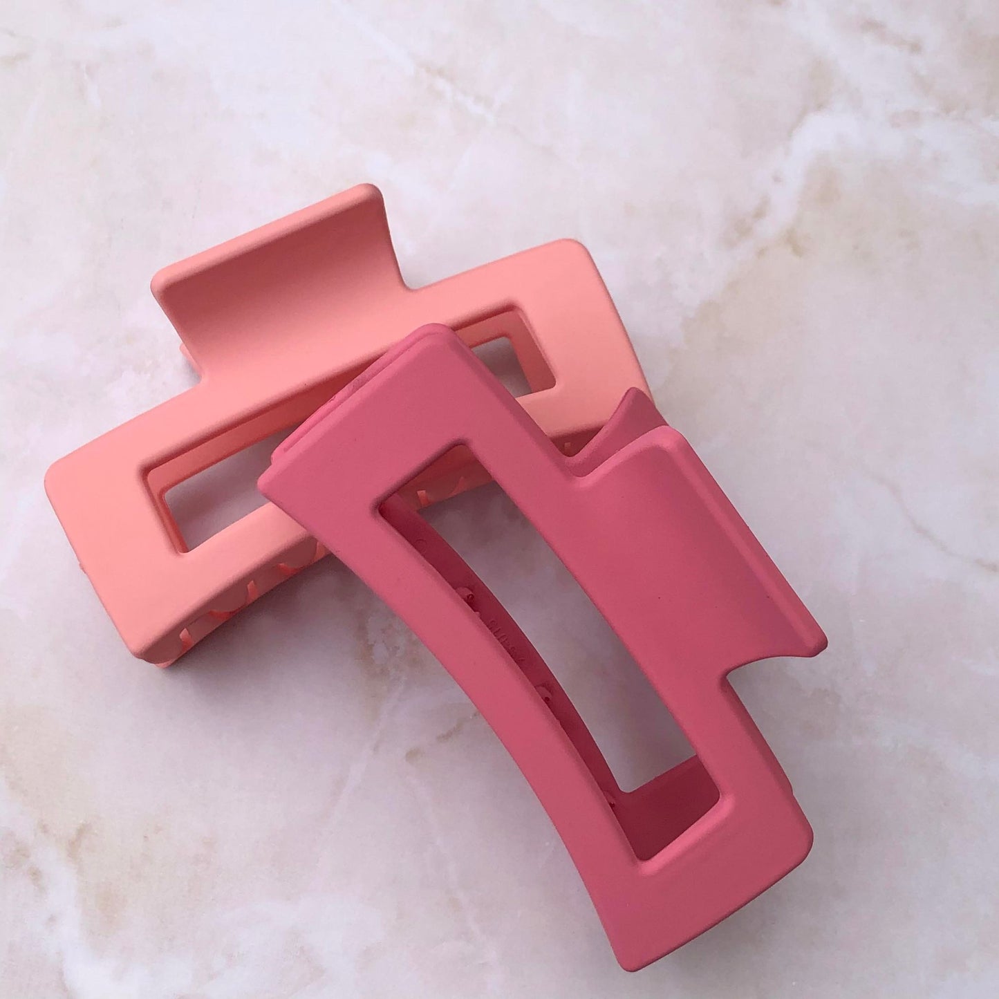 Rectangle Claw - Barbie Pink-Hair Claw-Southern Jewewellery Co.-Southern Goods Co.