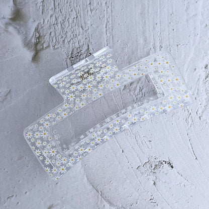 Rectangle Claw - Mini Daisy-Hair Claw-Southern Jewewellery Co.-Southern Goods Co.