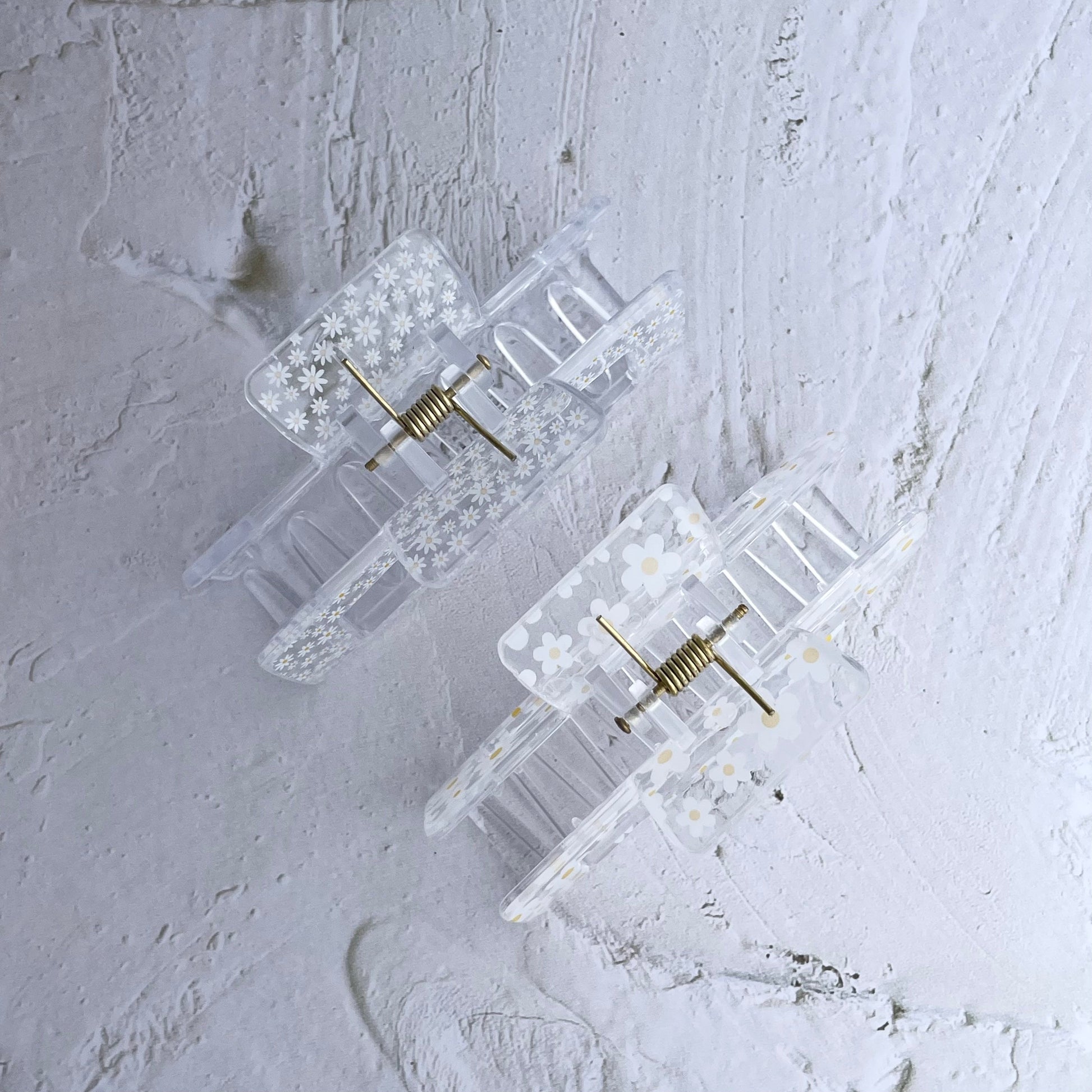 Rectangle Claw - Mini Daisy-Hair Claw-Southern Jewewellery Co.-Southern Goods Co.