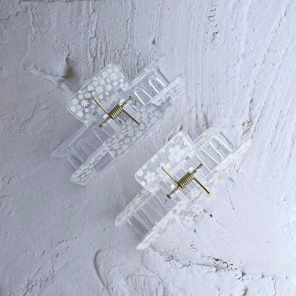 Rectangle Claw - Mini Daisy-Hair Claw-Southern Jewewellery Co.-Southern Goods Co.