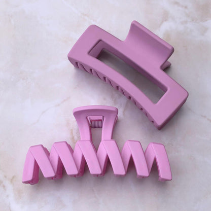 Rectangle Claw - Orchid-Hair Claw-Southern Jewewellery Co.-Southern Goods Co.