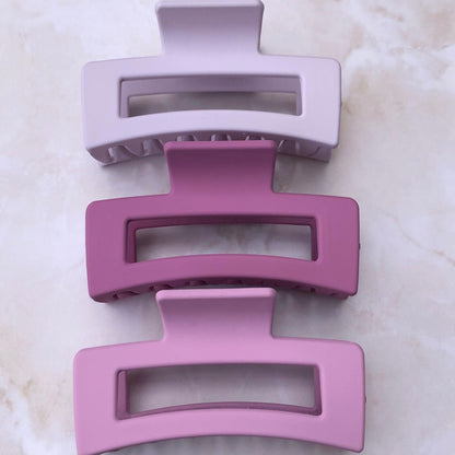 Rectangle Claw - Plum-Hair Claw-Southern Jewewellery Co.-Southern Goods Co.