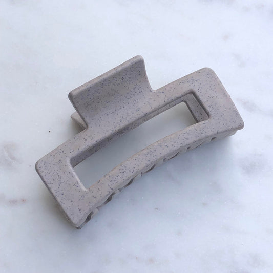 Rectangle Claw - Speckle Mauve-Hair Claw-Southern Jewewellery Co.-Southern Goods Co.