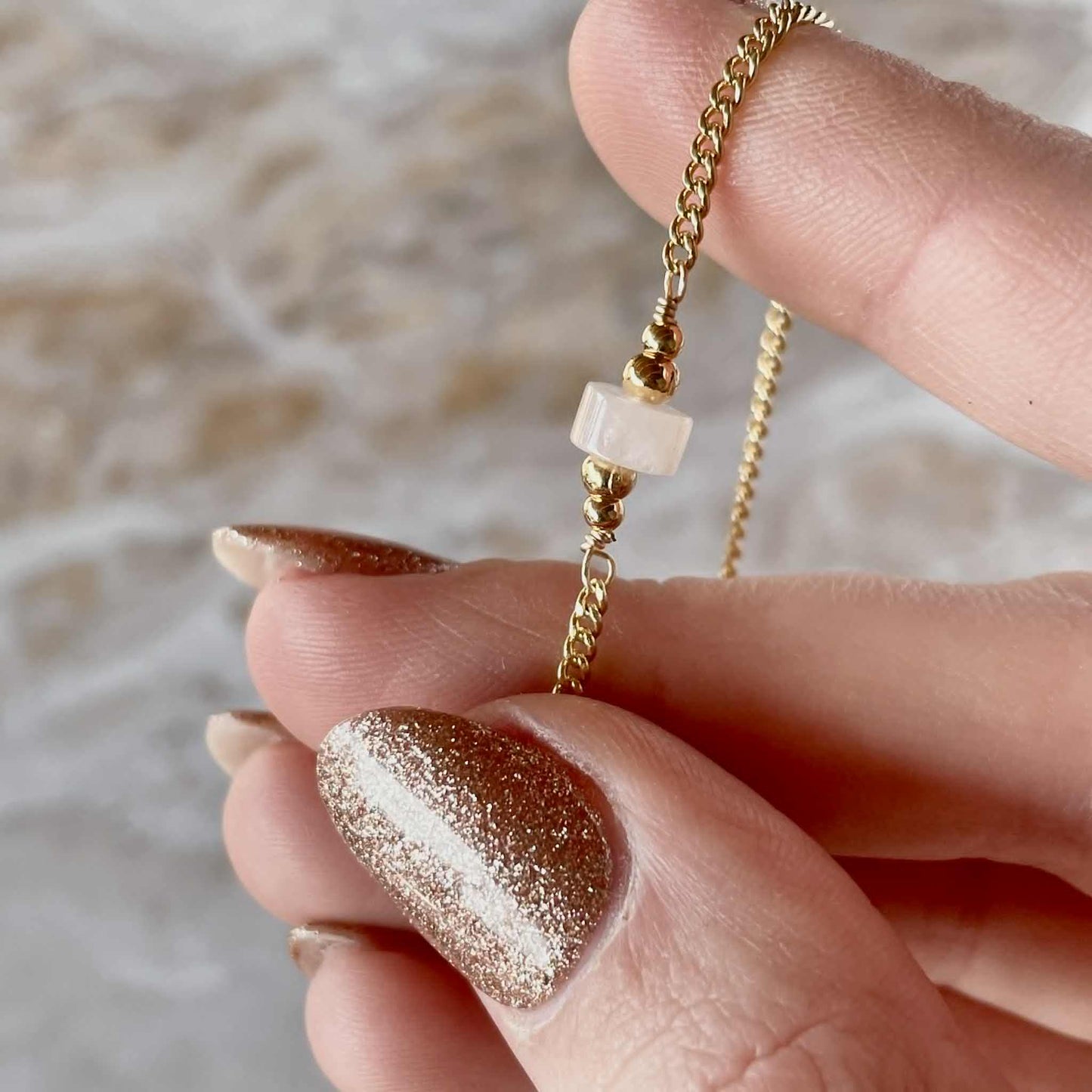 Rose Quartz Bracelet-Bracelet-Southern Jewewellery Co.-Southern Goods Co.