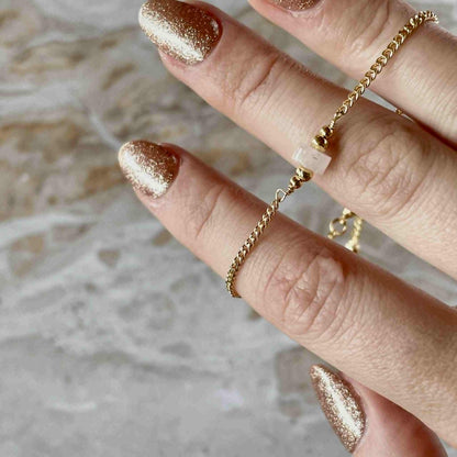 Rose Quartz Bracelet-Bracelet-Southern Jewewellery Co.-Southern Goods Co.