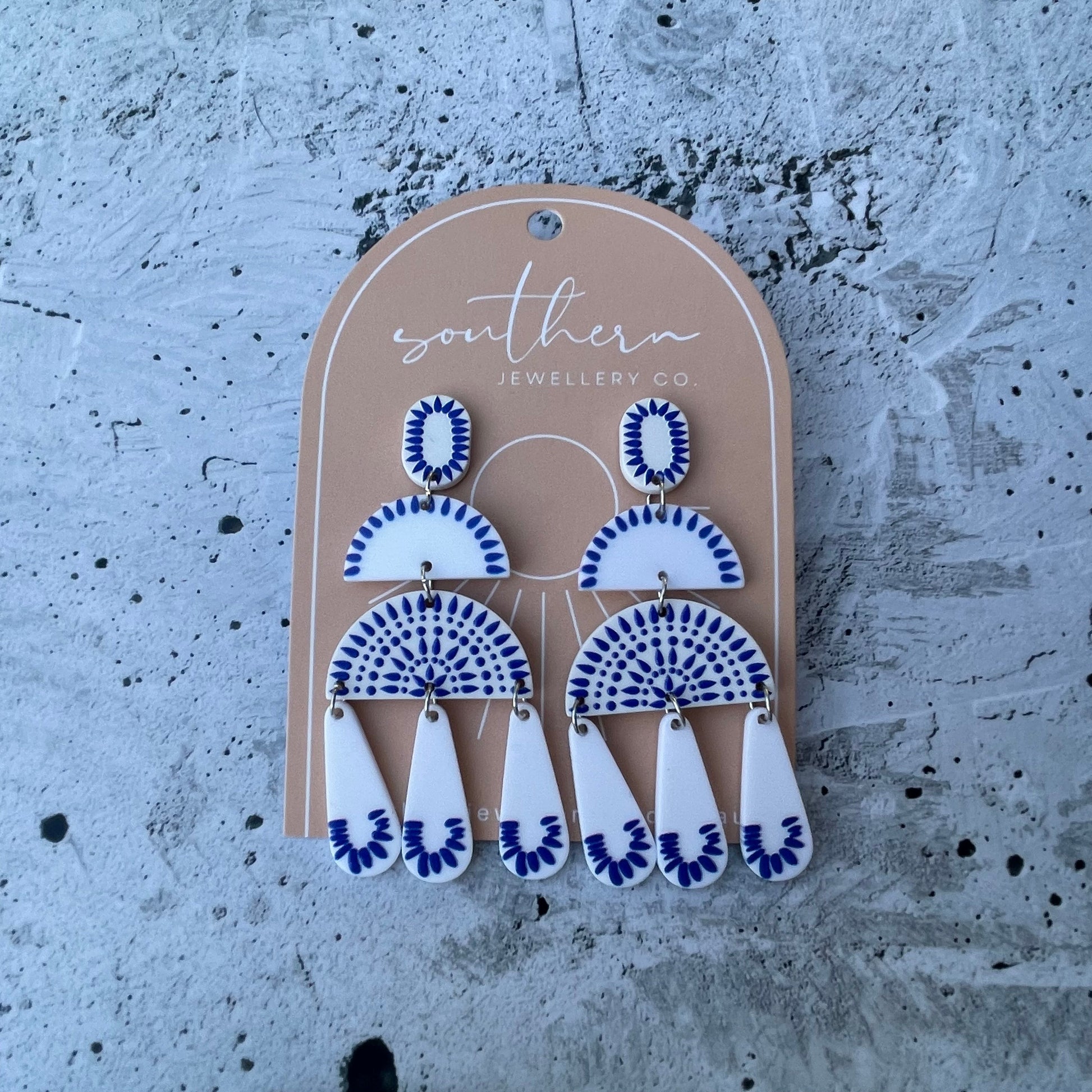 Santorini Earrings-Earrings-Southern Jewewellery Co.-Southern Goods Co.