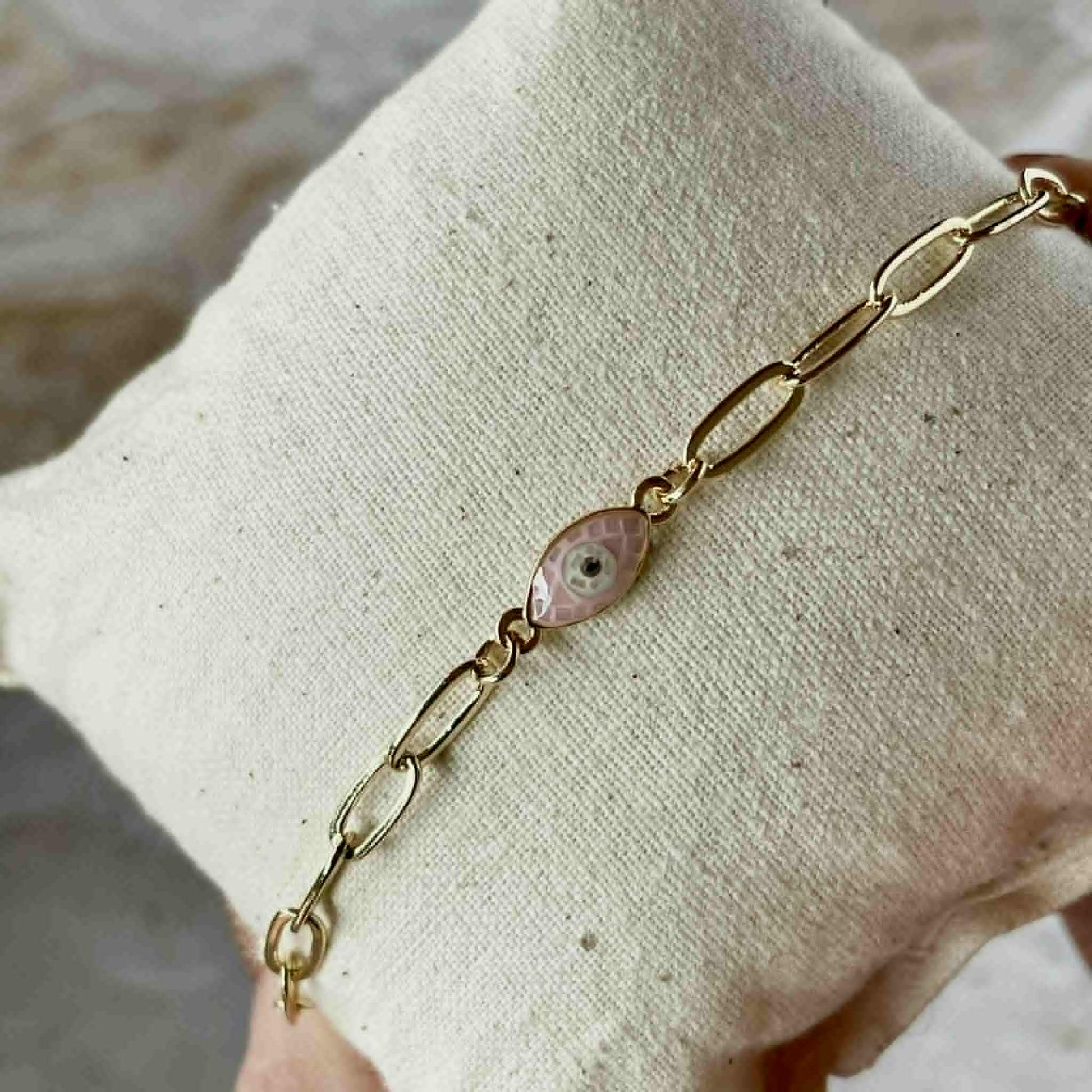 The Eye Bracelet - Pink-Bracelet-Southern Jewewellery Co.-Southern Goods Co.