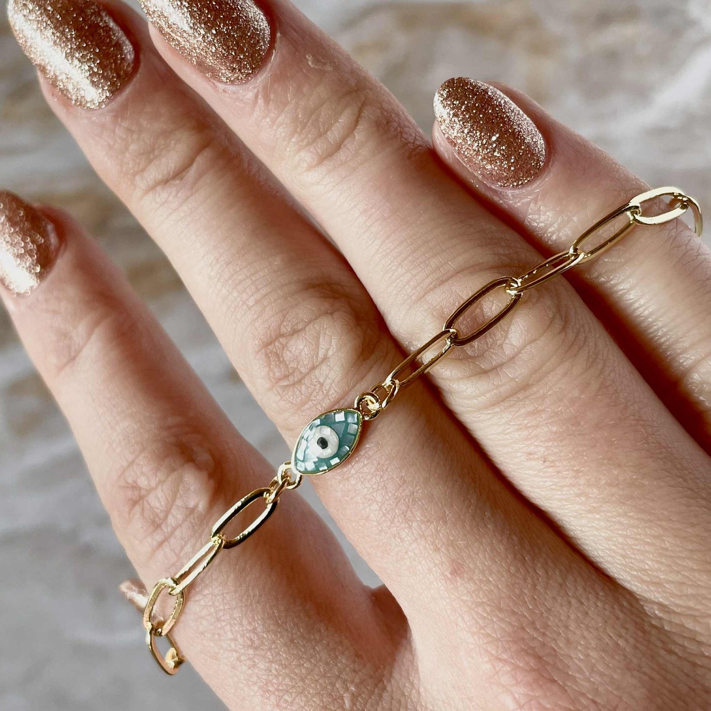 The Eye Bracelet - Turquoise-Bracelet-Southern Jewewellery Co.-Southern Goods Co.