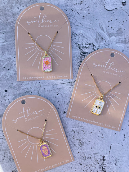 The Sun Tarot Necklace-Necklace-Southern Jewewellery Co.-Southern Goods Co.