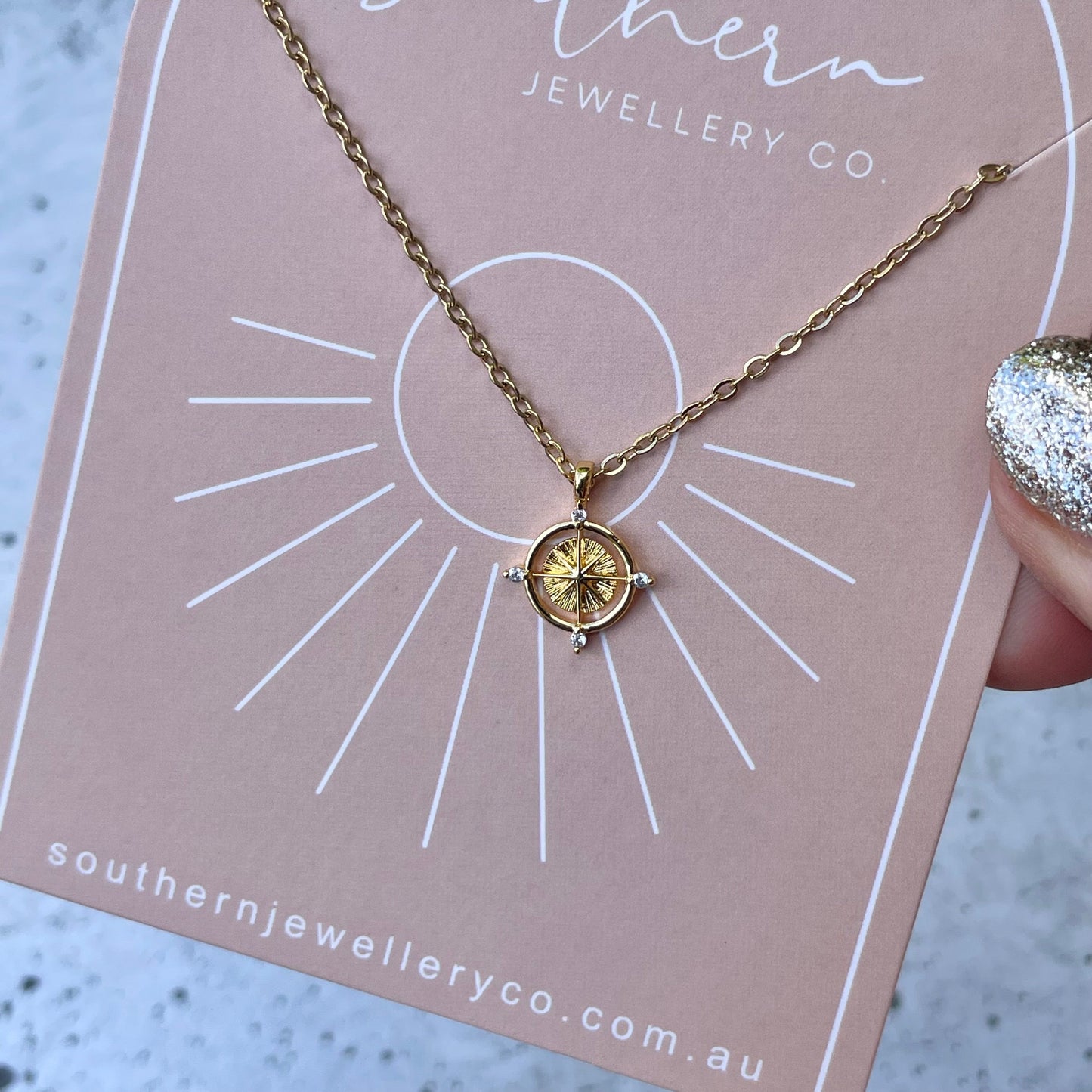 Wanderlust Necklace-Necklace-Southern Jewewellery Co.-Southern Goods Co.