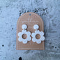 White Flower Earrings-Earrings-Southern Jewewellery Co.-Southern Goods Co.