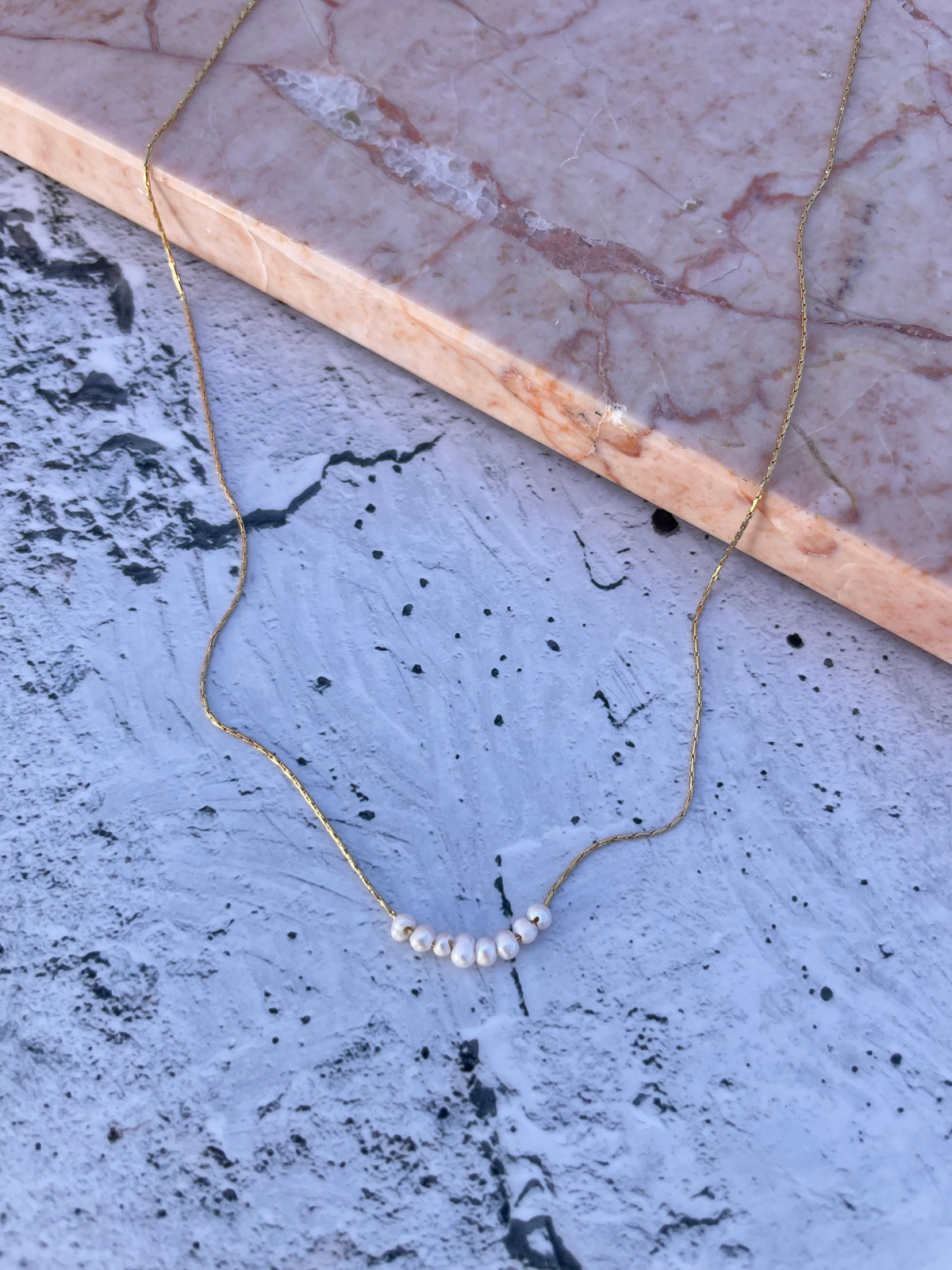 Micro Pearl Necklace