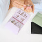 Vegan PU Leather Manicure Set - Light Purple